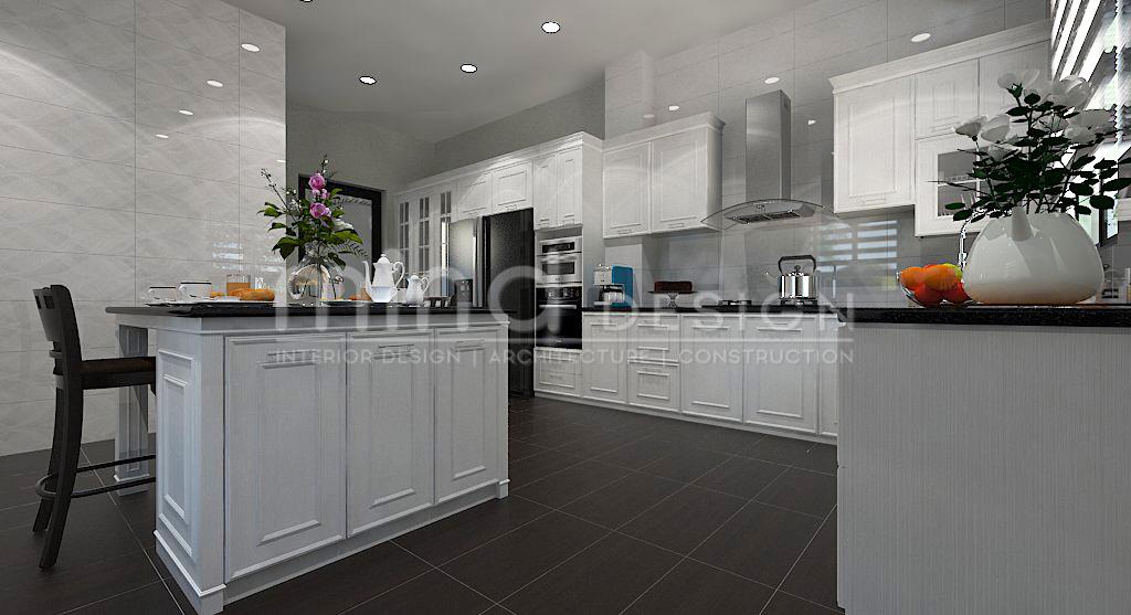 Kitchen @ Strait View Residence   	 